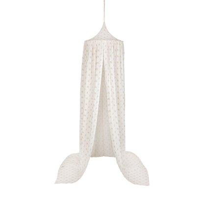 Mousseline Baldakijn Boho Flowers Voor Wieg En Kinderkamer