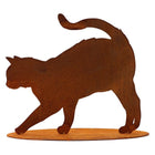 Metalen kat decoratie Elly 32x25 cm roestlook