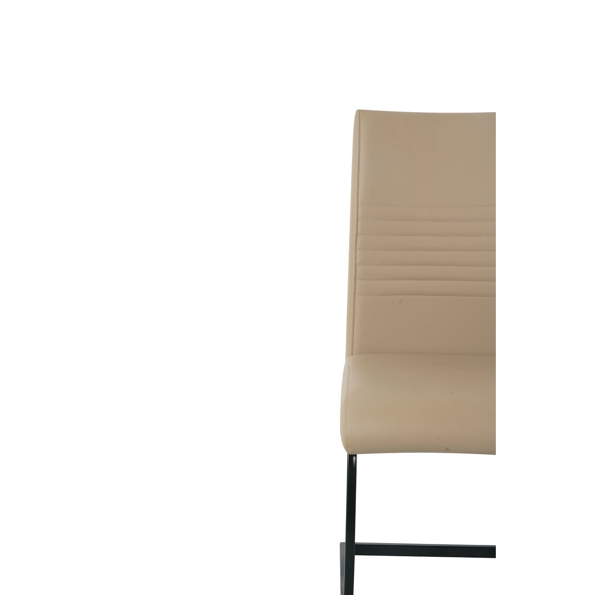 Stoelenset 2 stuks kunstleer sledeframe