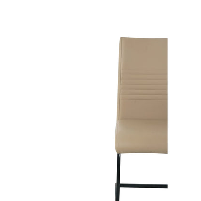 Stoelenset 2 stuks kunstleer sledeframe