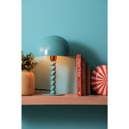 Tafellamp 39x25 cm ijzer blauw