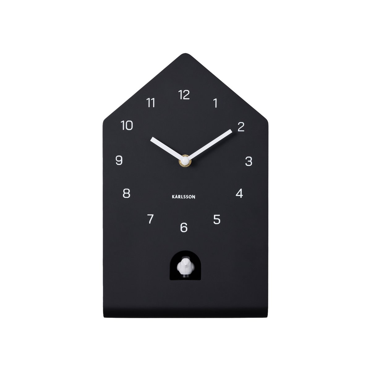 Wandklok koekoek 17x29 cm zwart