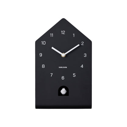 Wandklok koekoek 17x29 cm zwart
