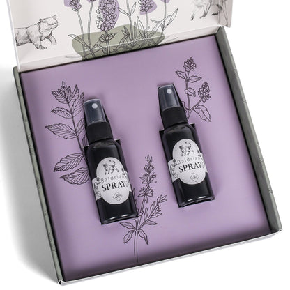 NE & NO® Gift Set Cats Well -being Herbs: Catnint + Valerian Spray + Matatabi Sticks