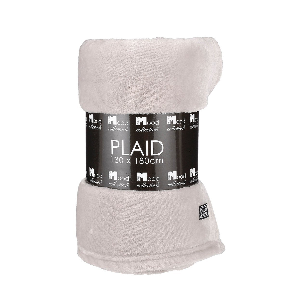 Plaid 180x130 cm beige polyester