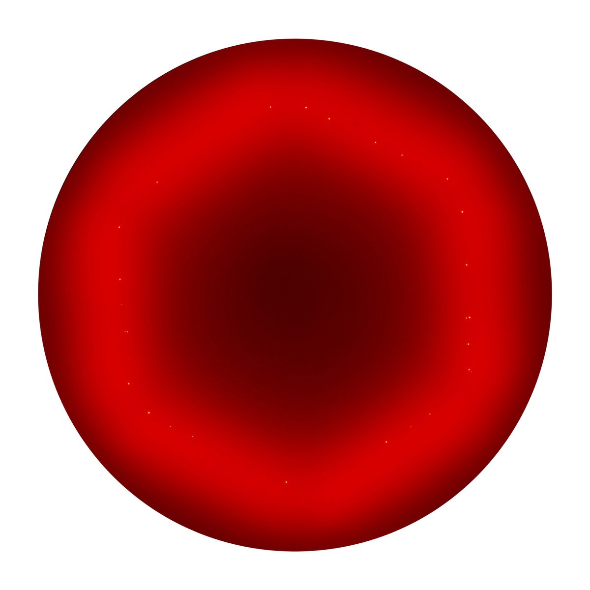 Led plafondlamp 60 cm diameter multicolor