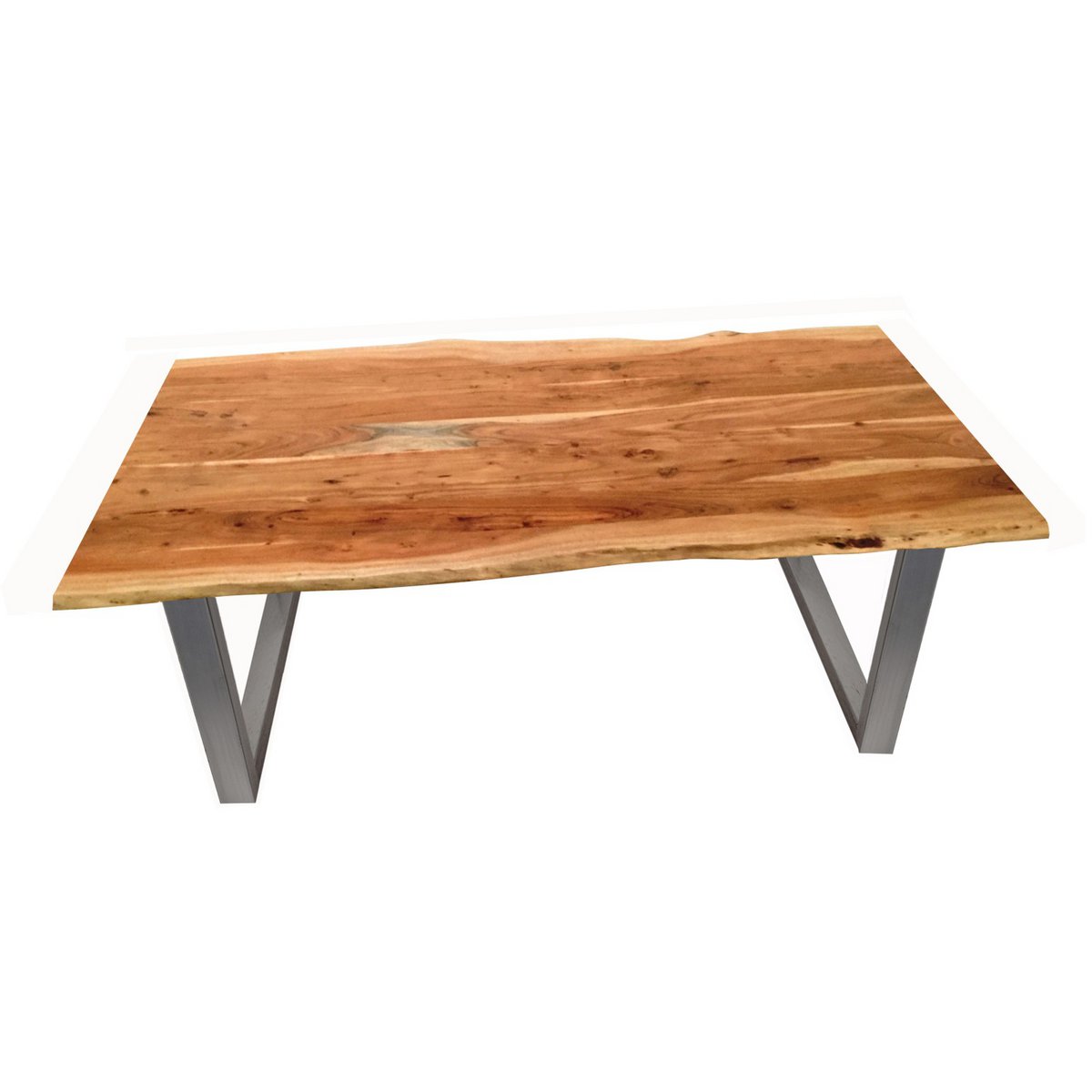 Eettafel 240x100 cm natuurlijk acacia 56 mm