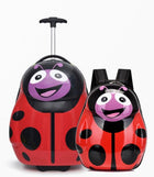 Handbagage koffer en rugzak lieveheersbeestje 29L ABS