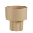 Bloempot Lux 33x31,5 cm lichtbruin ijzer