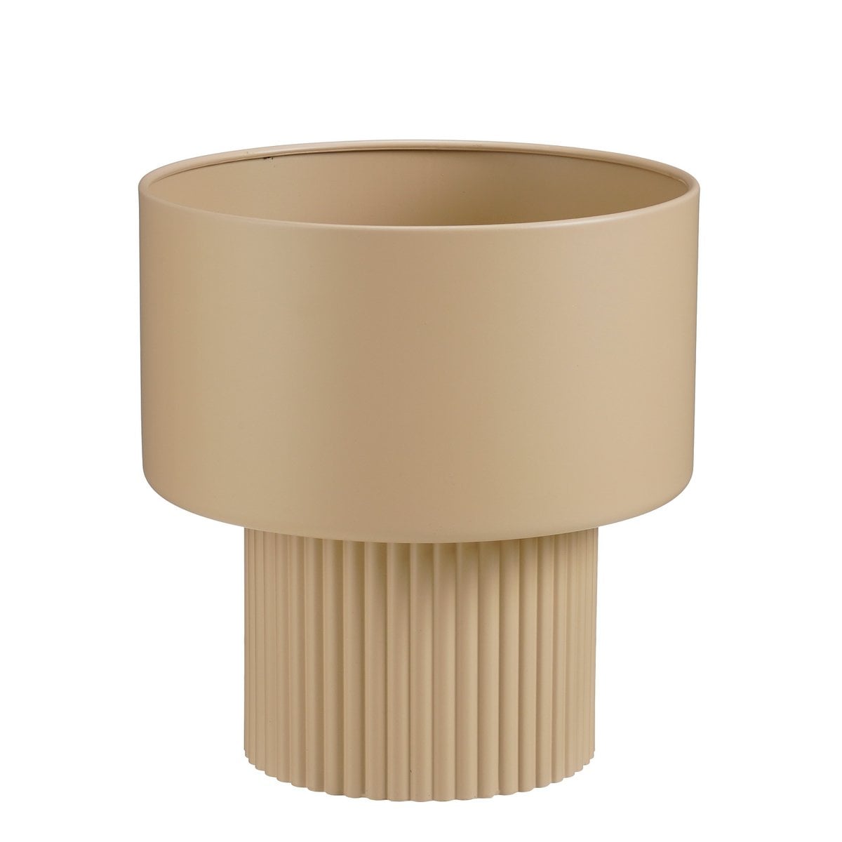 Bloempot Lux 33x31,5 cm lichtbruin ijzer