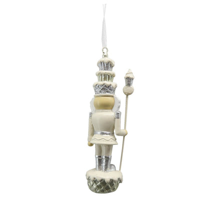Kersthanger Notenkraker 11 cm Beige Kunststof Kerstdecoratie