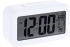 Digitale wekker wit 14x7 cm met kalender temperatuur
