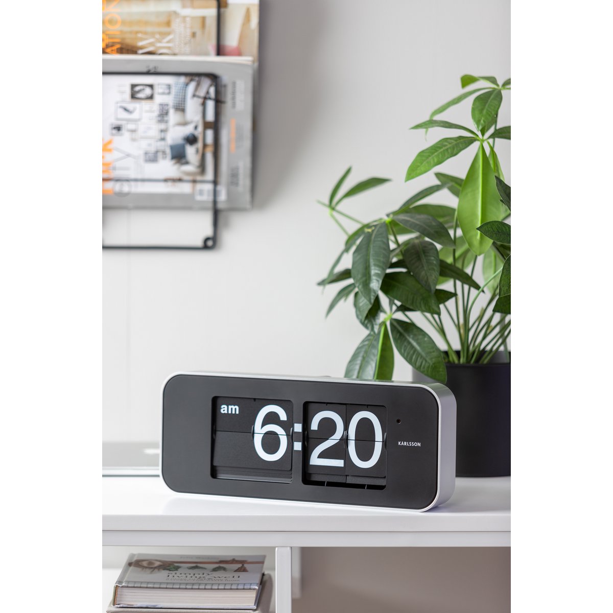 Wandklok flip 41 cm PVC
