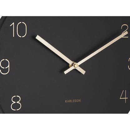 Wandklok Karlsson Charm 20 cm goud