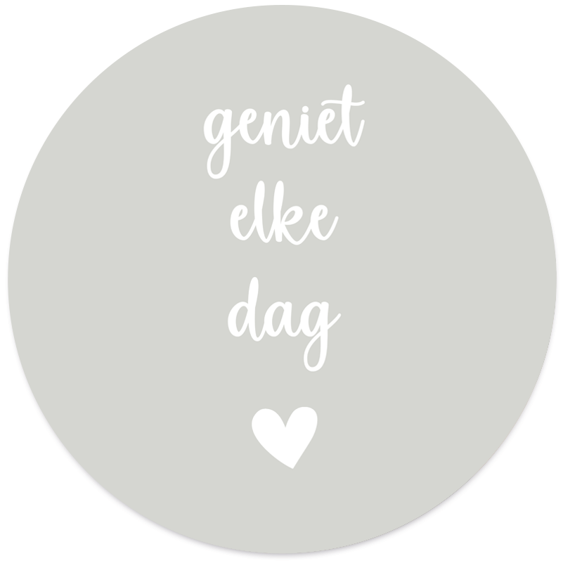 Muurcirkel geniet elke dag