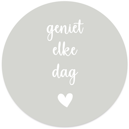 Muurcirkel geniet elke dag