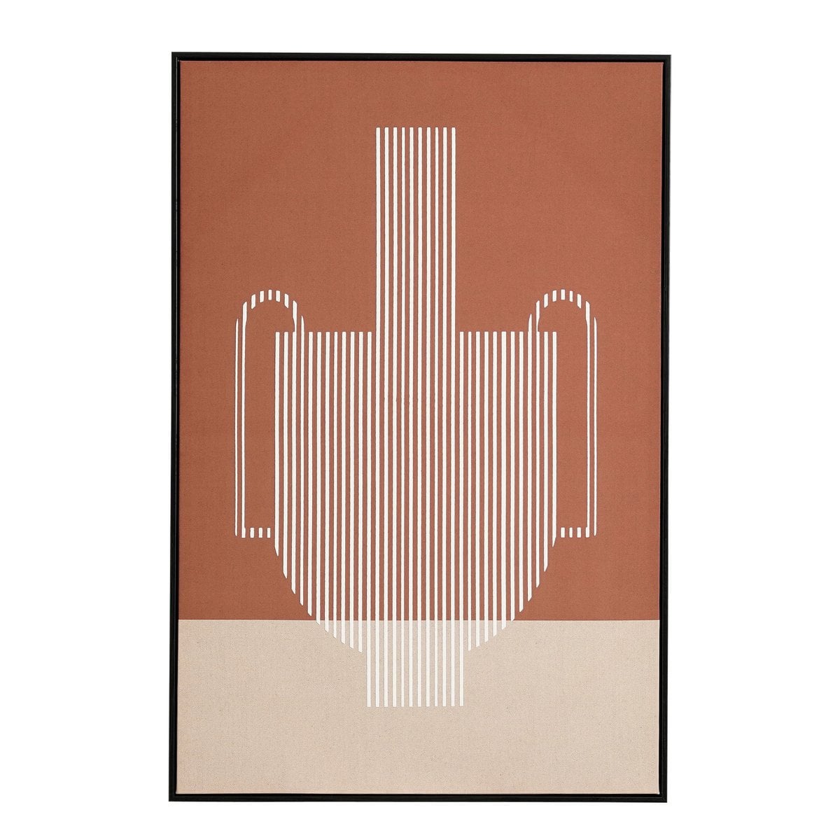Wanddecoratie 90x60x3 cm donkerbruin