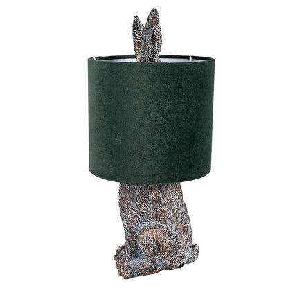 Tafellamp konijn Ø 20x43 cm bruin groen