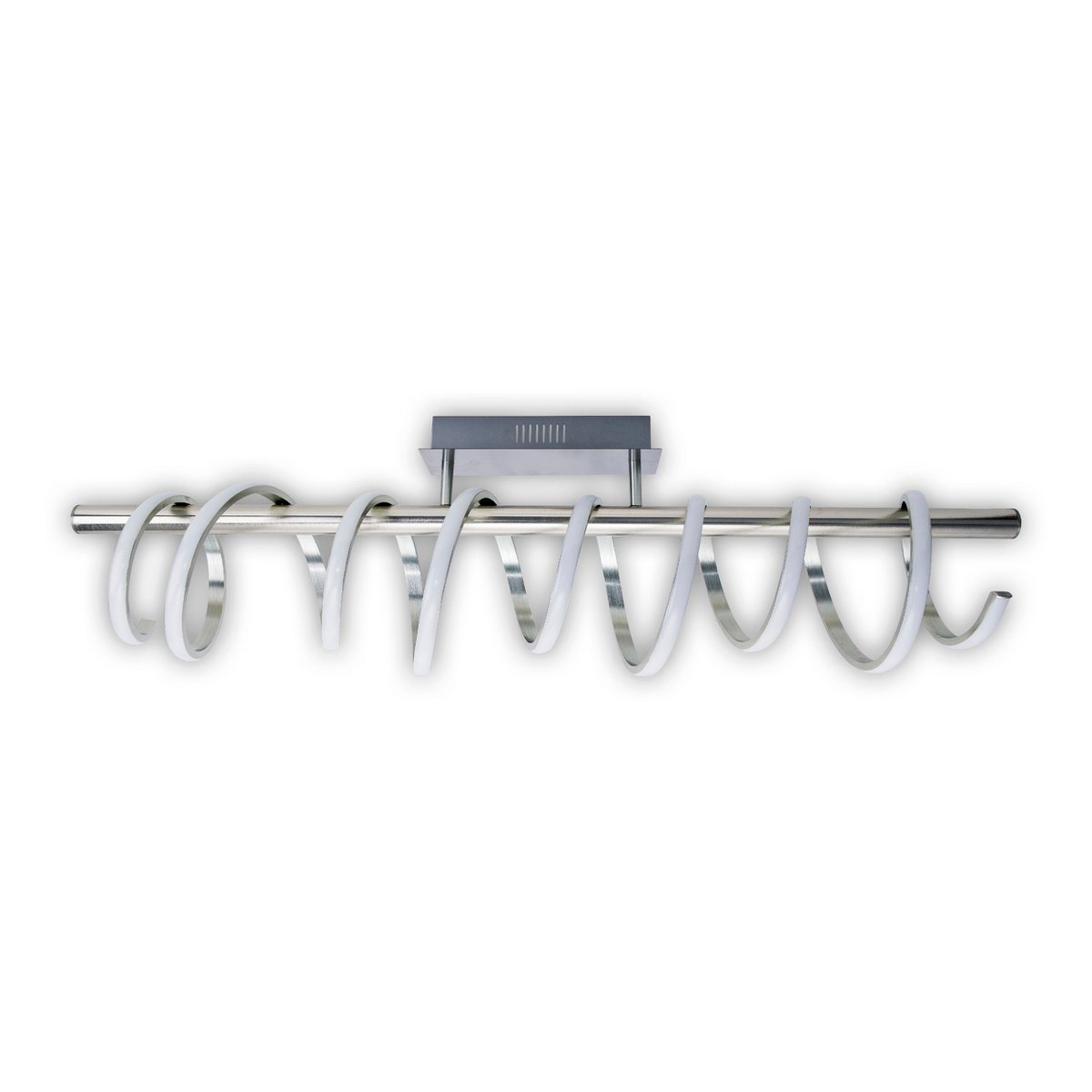 Belleza LED Plafondlamp Wit Nikkel Mat 100 cm Lang