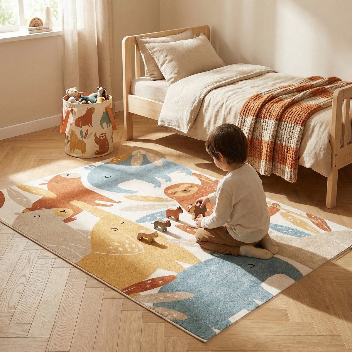 Kindertapijt 120x170 cm jungle tijger