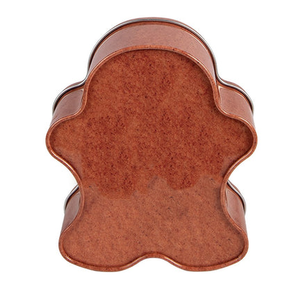 Bewaarblik 11x13x5 cm Bruin Metaal