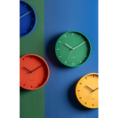 Wandklok Karlsson 30 cm groen aluminium