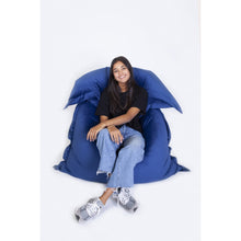Beanbag Velvet Zitzak Oceaanblauw Voor Woonkamer Comfort