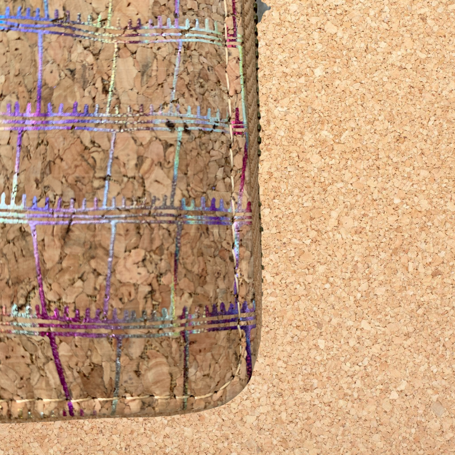 Kurk portemonnee Galaxy 19x10x2.5 cm