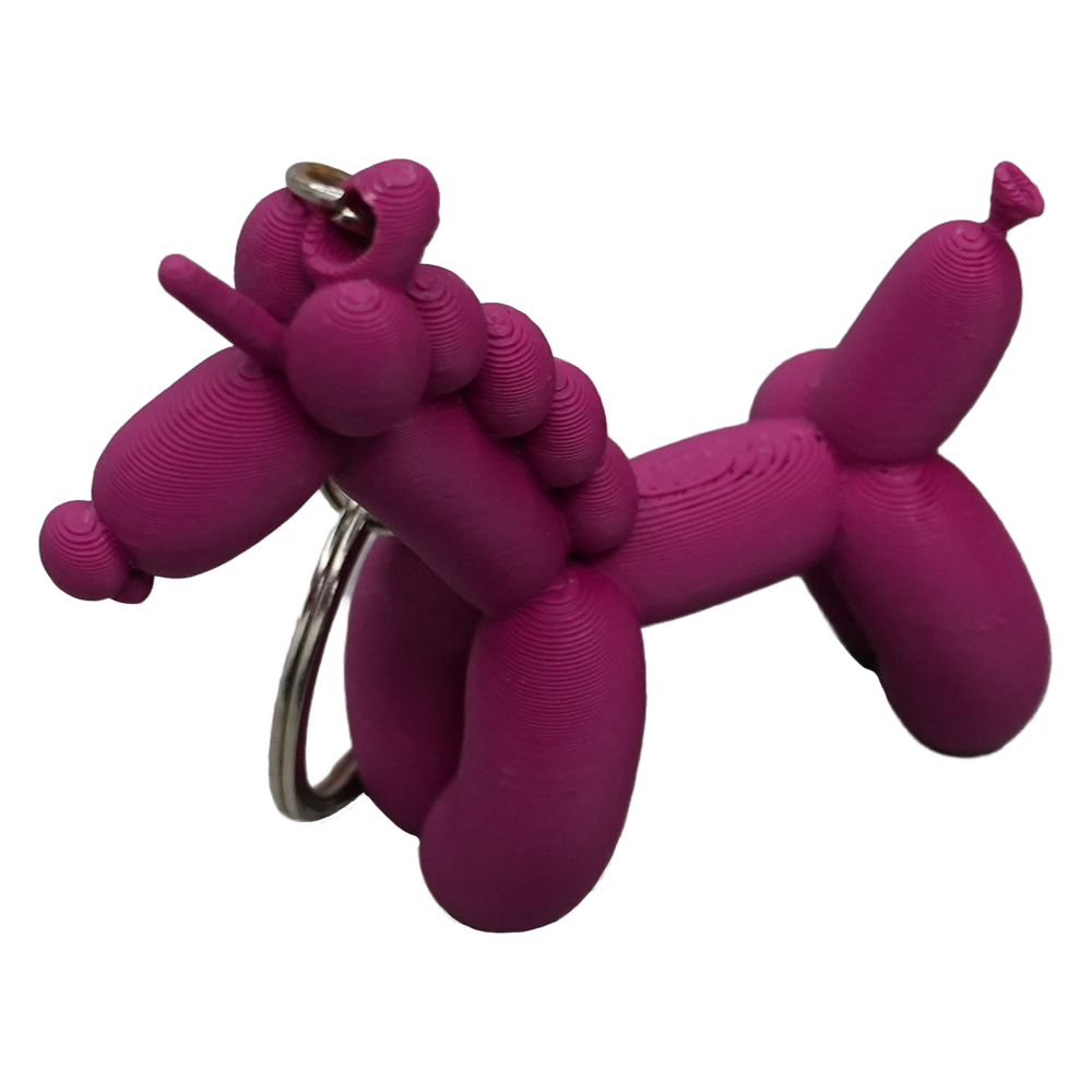 Unicorn Balloon Dog Keychain