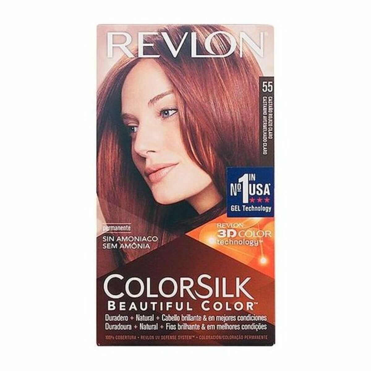 Revlon Haarkleur Zonder Ammoniak Colorsilk Revlon 929-95554 Licht Kastanjebruin (1 Stuks)