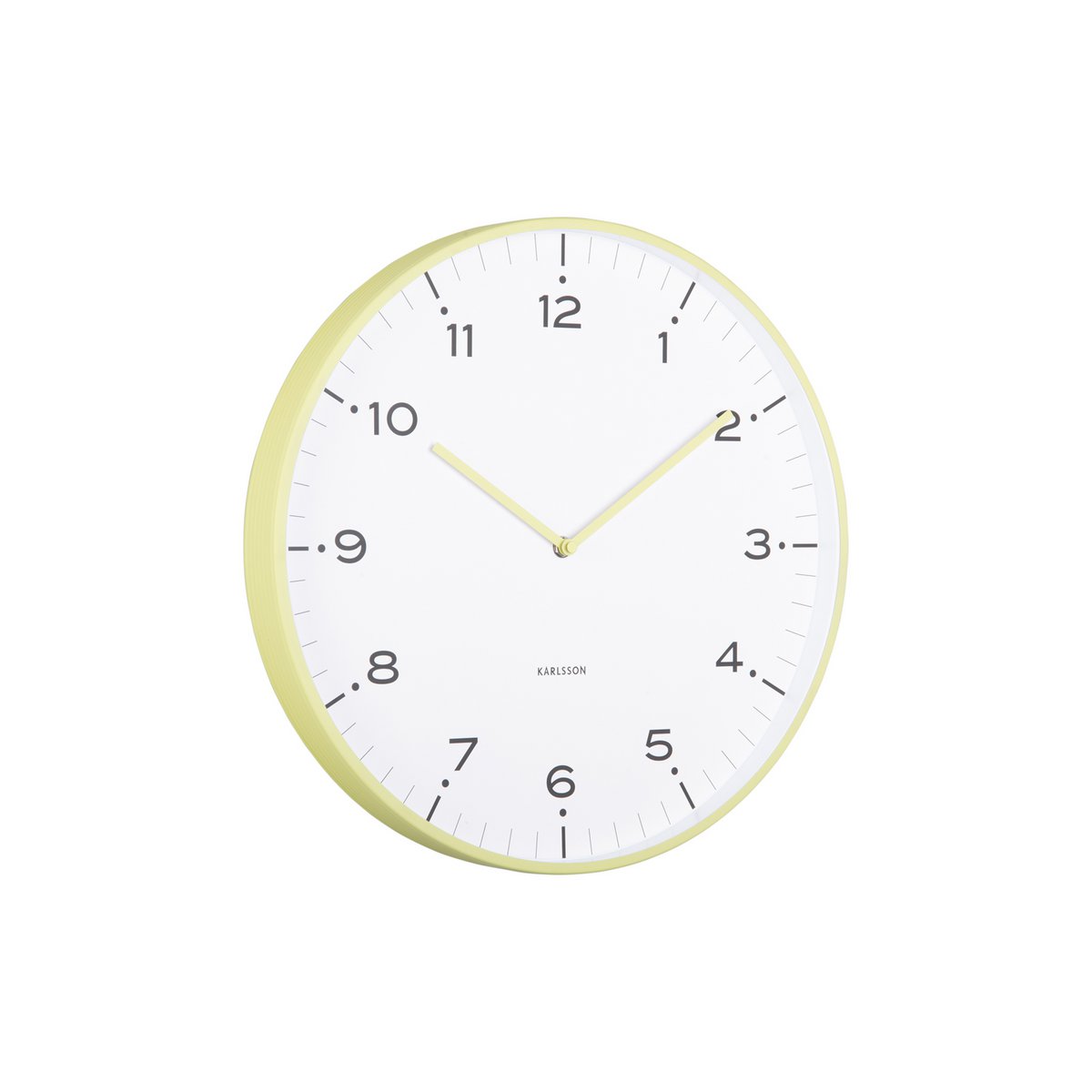 Wandklok 40 cm ijzer groen