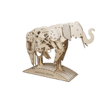 Houten 3D puzzel olifant 50x27x35 cm