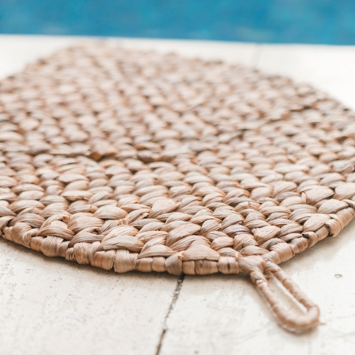 Placemat bladvormig waterhyacint 48x36 cm