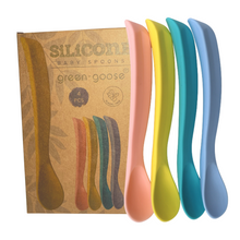 Babylepel set gebogen 4 stuks siliconen
