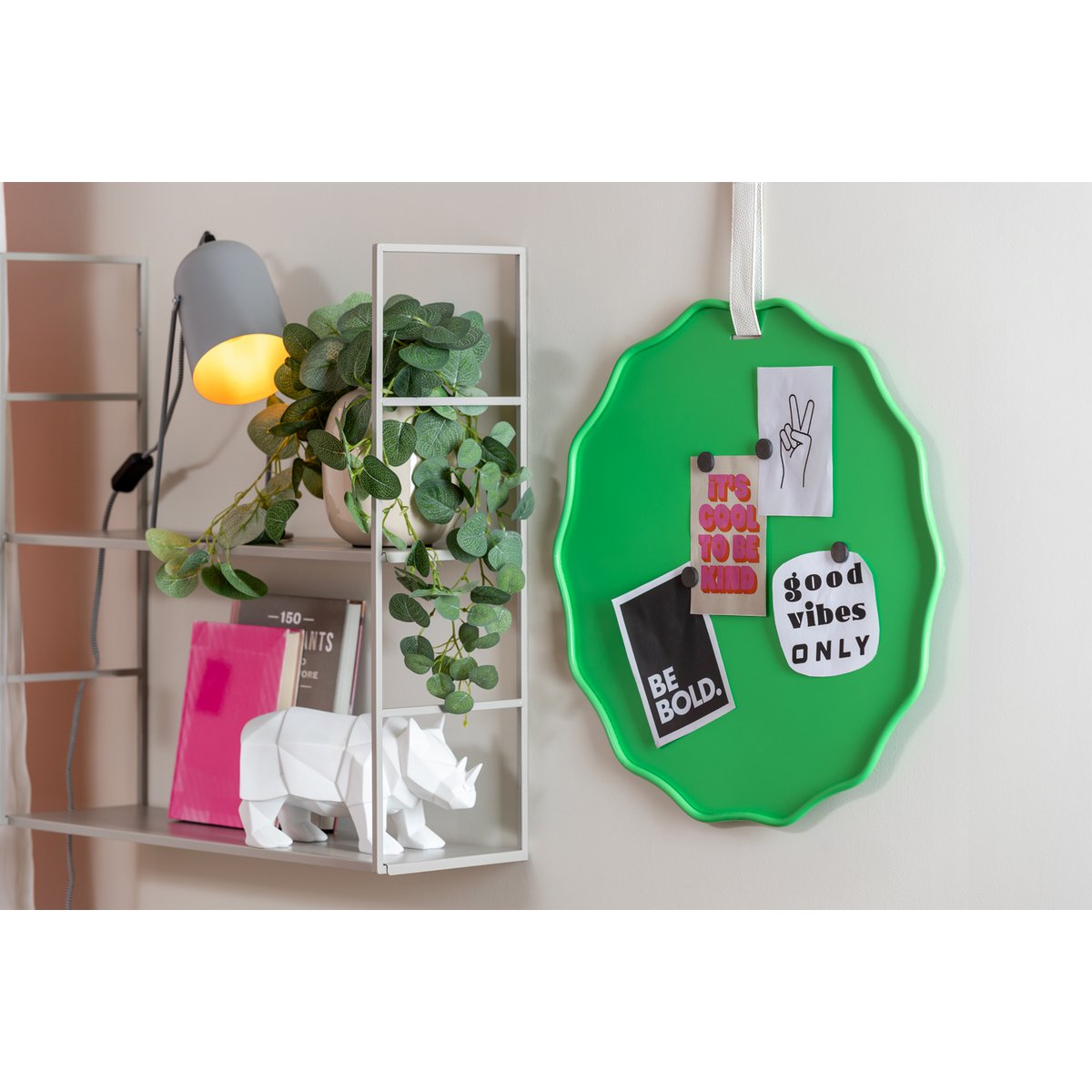 Memobord rond 51 cm ijzer