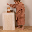Achaia Terry Kids Bathrobe with Hood Animal Face Hood