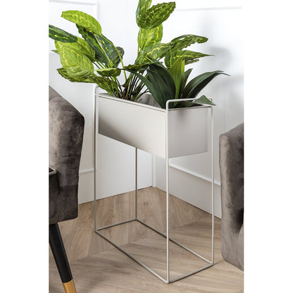 Plantenpotten set 3 stuks donkergrijs ijzer