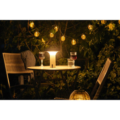 Ramsey LED lamp, rechargeable, beige