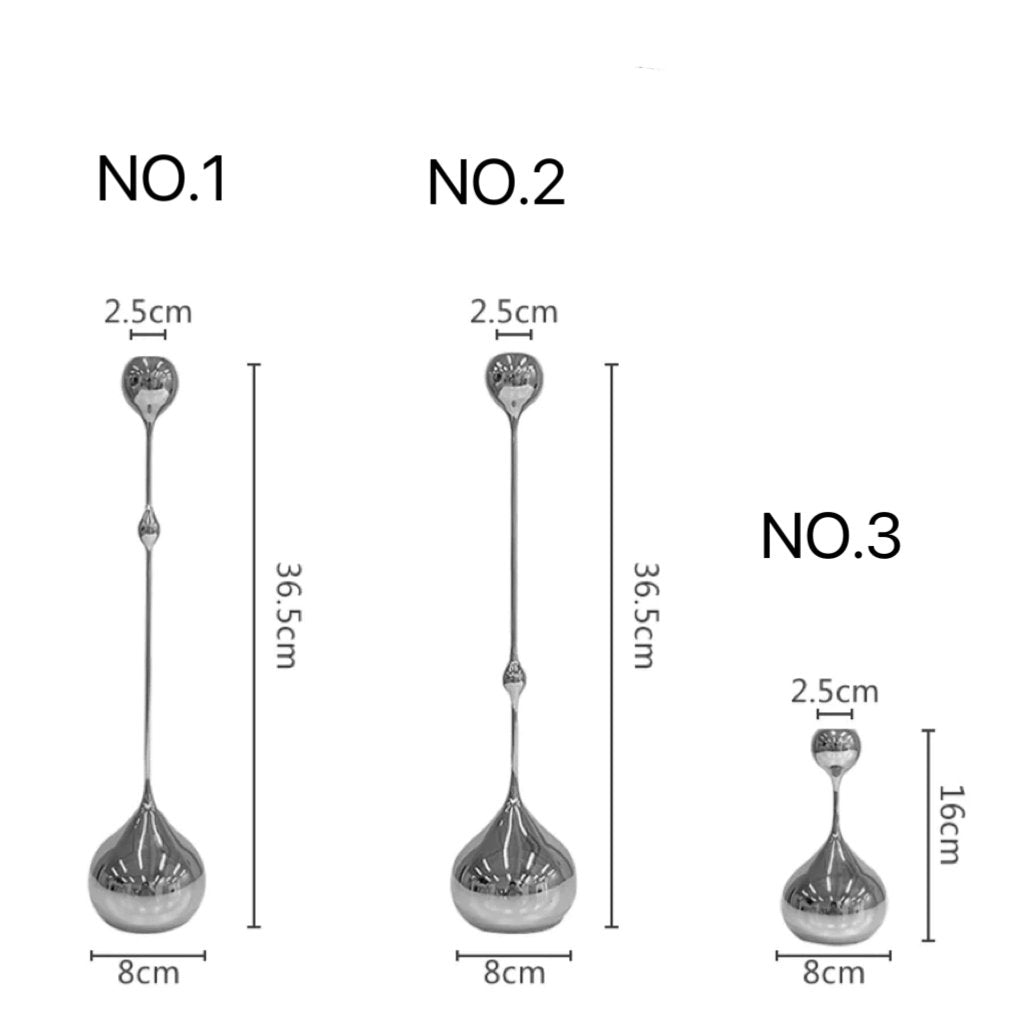 Kandelaarset 3 stuks ijzer zilver zwart