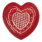 Dinner Plate Gingerbread house 17x17x3 cm Red Ceramic