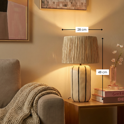 Staande lamp Denton Beige