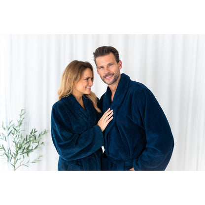 Teddybadjas donker denim