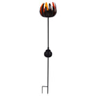 Zonnelamp bloem koper metaal 90 cm