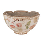 Bloempot Ø 21x12 cm beige roze keramiek