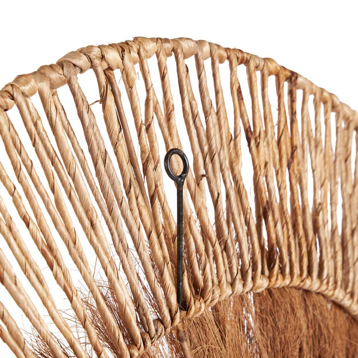Wanddecoratie bananenblad kokosnoot naturel handgemaakt