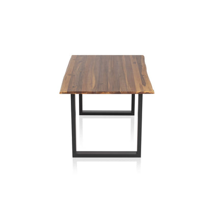 Eettafel 140x80x77 cm massief acaciahout