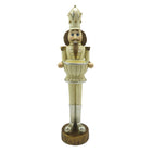 Theelichthouder notenkraker 30 cm beige bruin