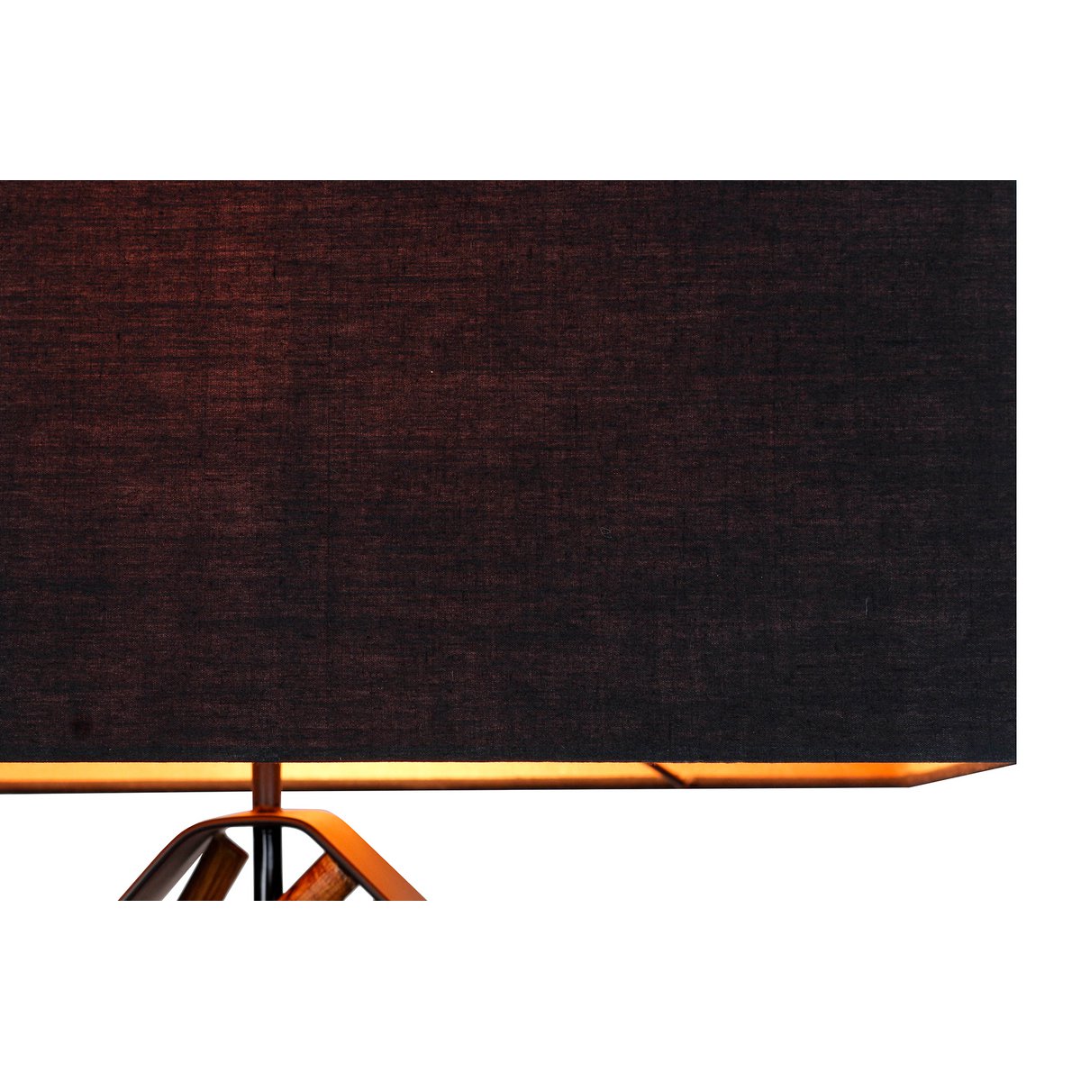 Vloerlamp drijfhout 155 cm zwart goud
