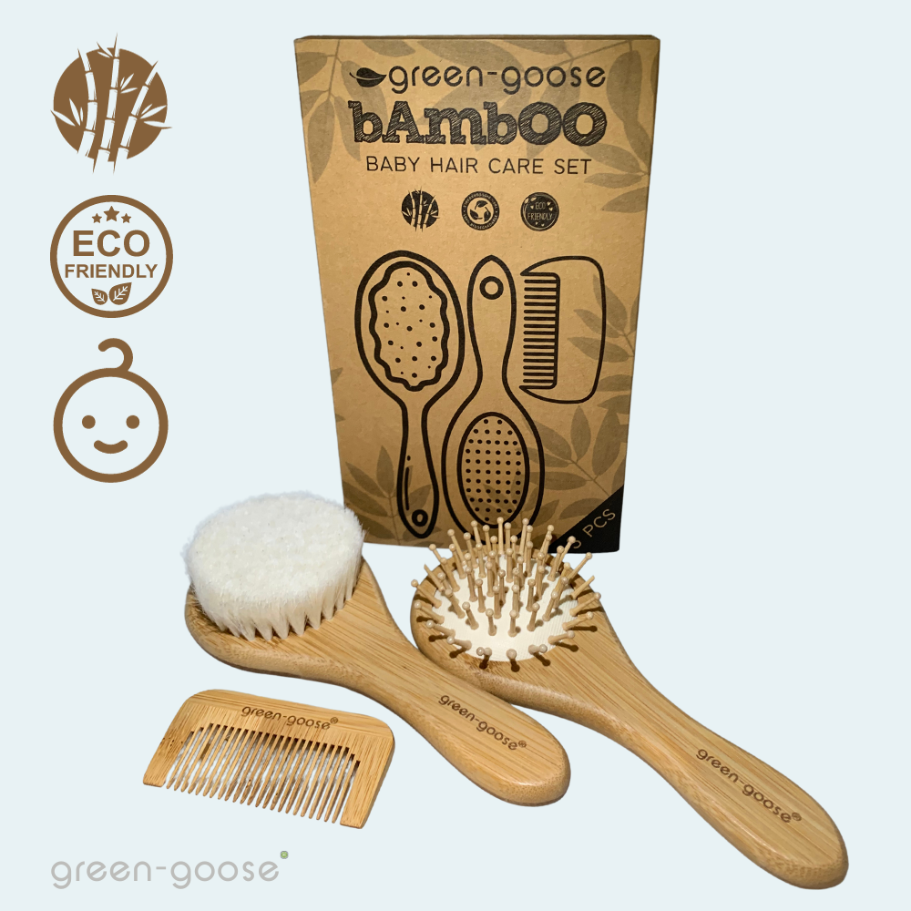 baby haarverzorgingspakket bamboe 3 delig