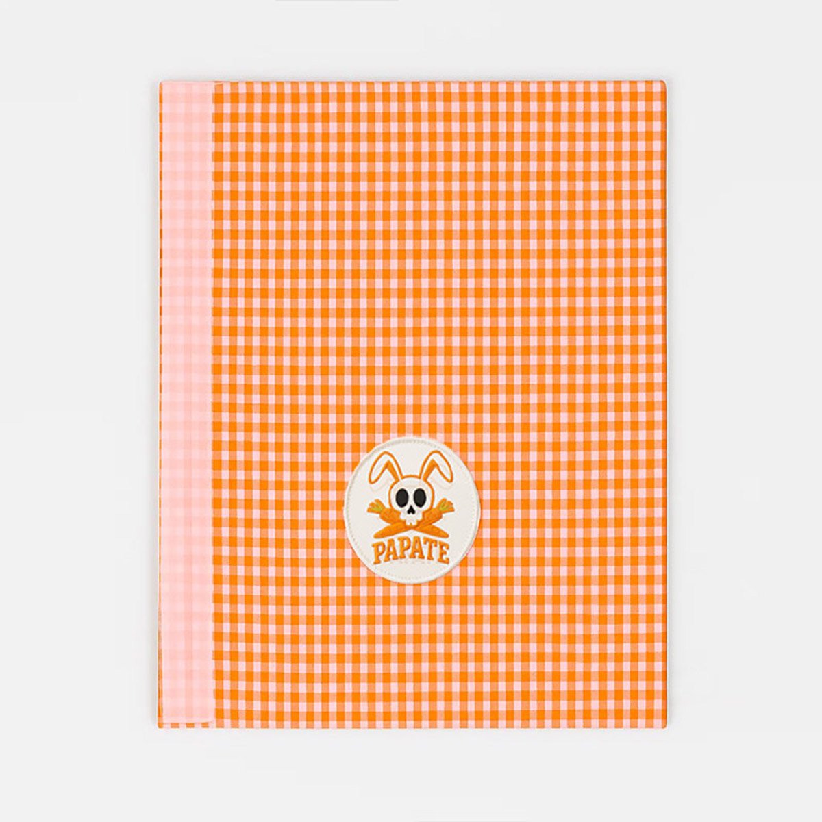 Veiligheidsgordelhoes 23 cm biologisch katoen oranje wit